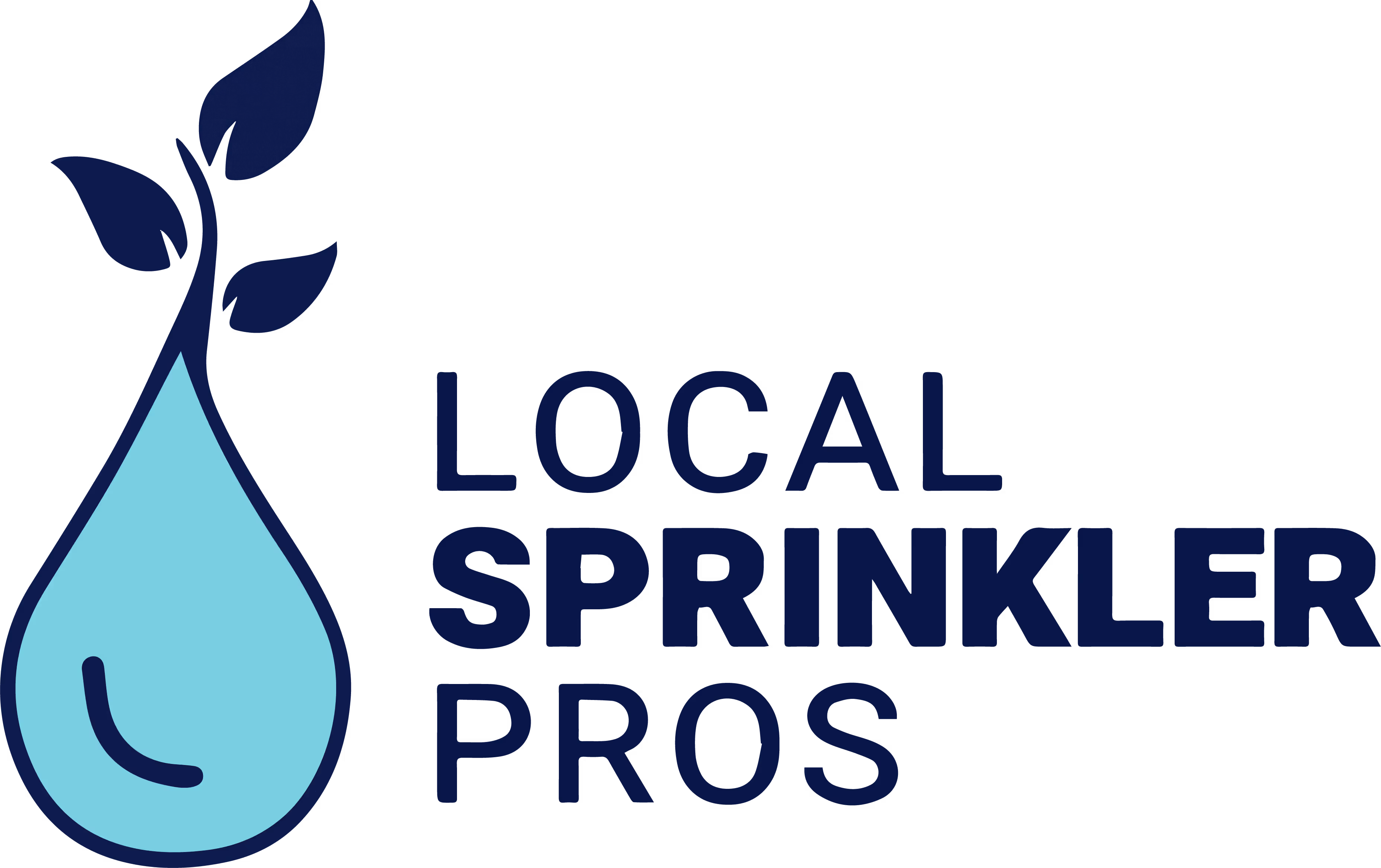 local sprinkler pros blue logo